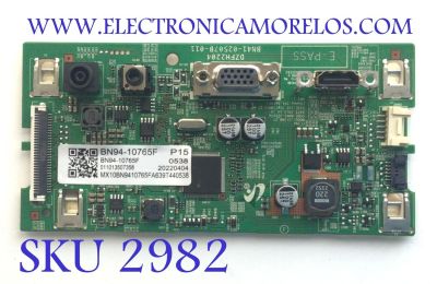 MAIN PARA MONITOR SAMSUNG / NUMERO DE PARTE BN94-10765F / BN41-02507B / BN9410765F / 10765F / NUMERO DE PANEL CY-PK235BNAV1H / DISPLAY 2143 M236HVR01.1 / MODELO LC24F390FHNXZA AA14